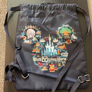Walt Disney World Navy Drawstring Backpack